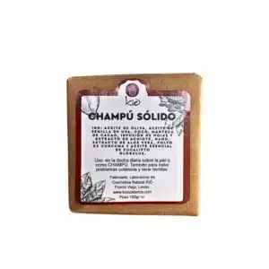 Champú Sólido de achiote y Aloe Vera 100g